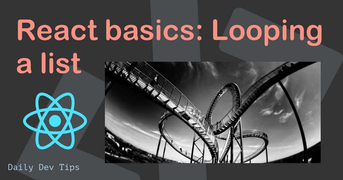 React basics: Looping a list