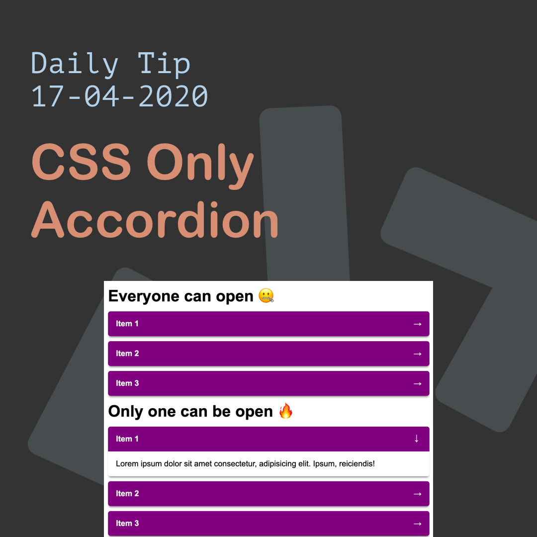CSS Only Accordion