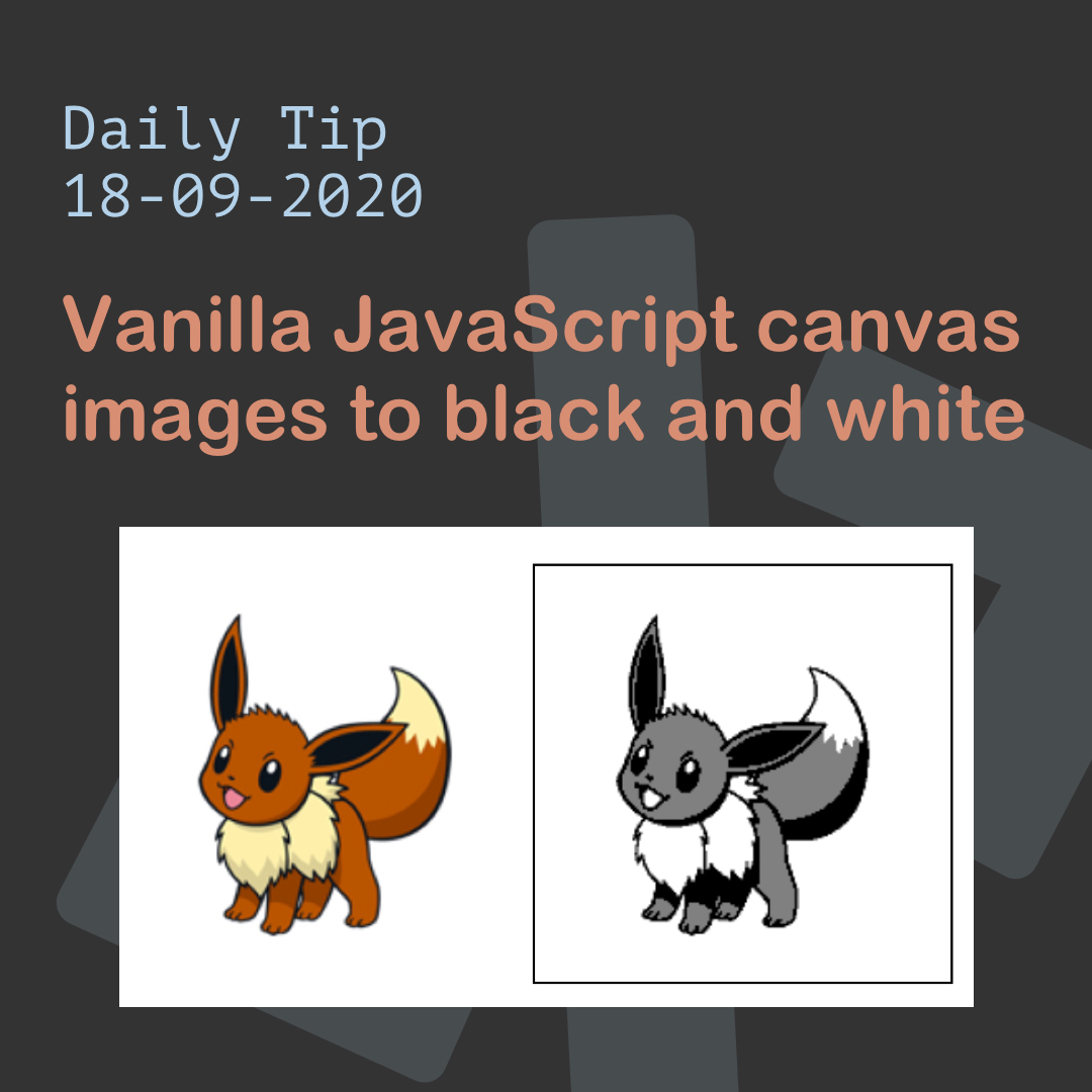 Vanilla JavaScript canvas images to black and white