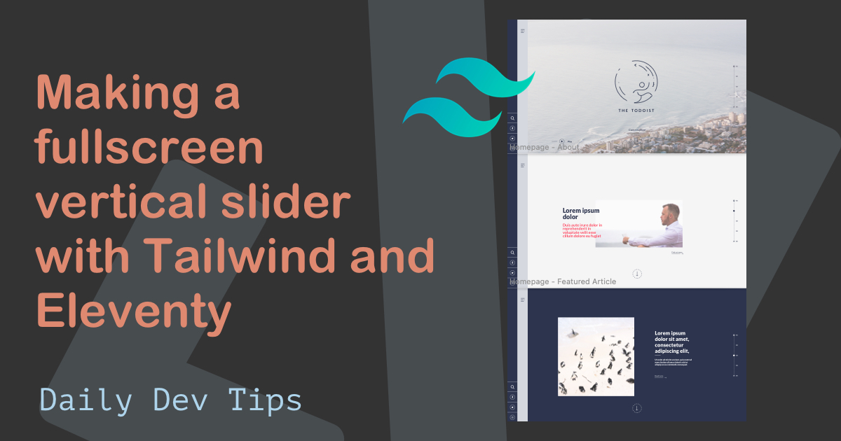 Build a vertical slider with Tailwind and Eleventy