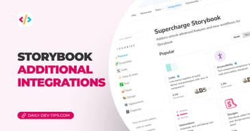 Storybook - Additional integrations