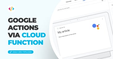 Google actions via cloud function