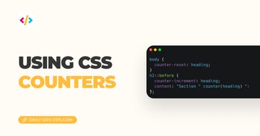 Using CSS counters