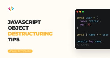 JavaScript object destructuring tips