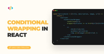 Conditional wrapping in React