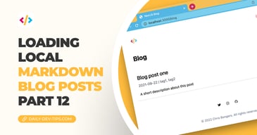 Loading local markdown blog posts - part 12