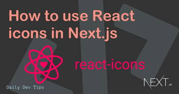 How to use React icons in Next.js