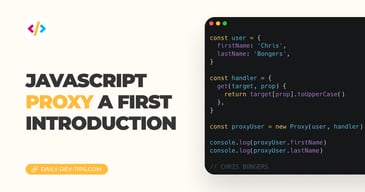 JavaScript Proxy a first introduction