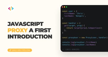 JavaScript Proxy a first introduction