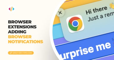 Browser extensions - Adding browser notifications