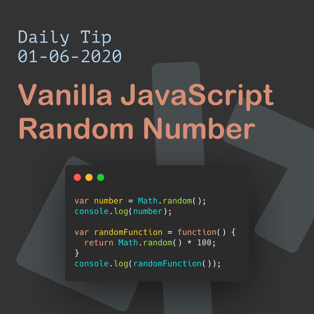 Vanilla JavaScript Random Number