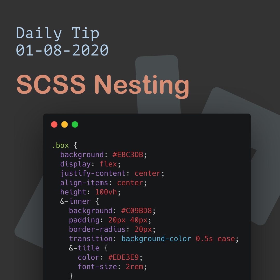 SCSS Nesting