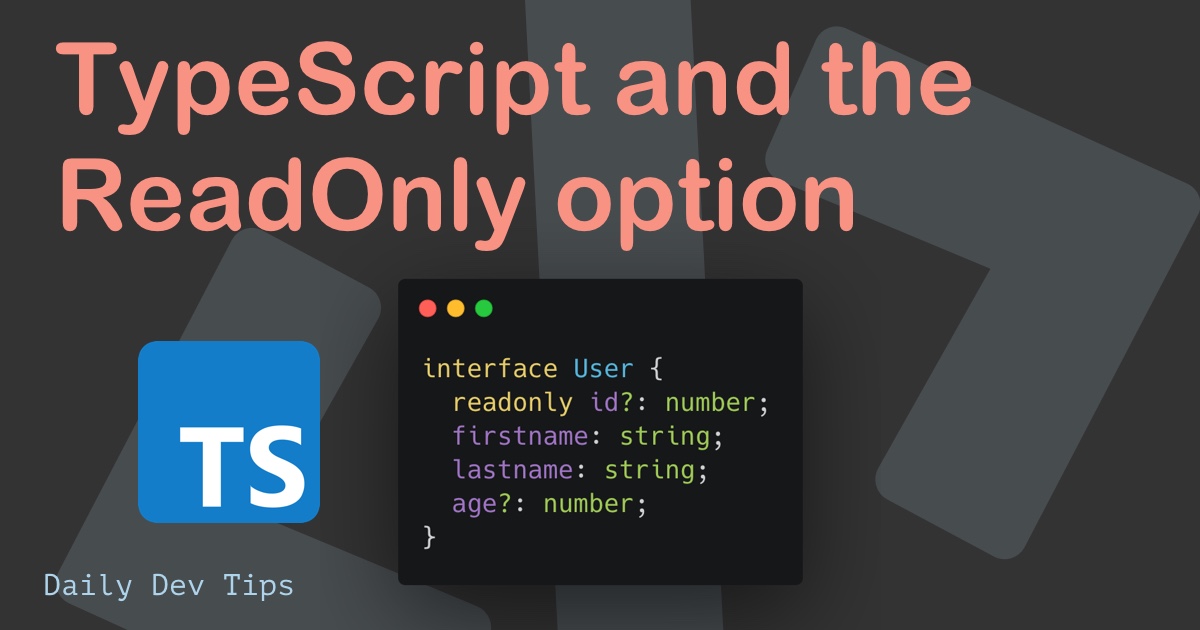 TypeScript and the ReadOnly option