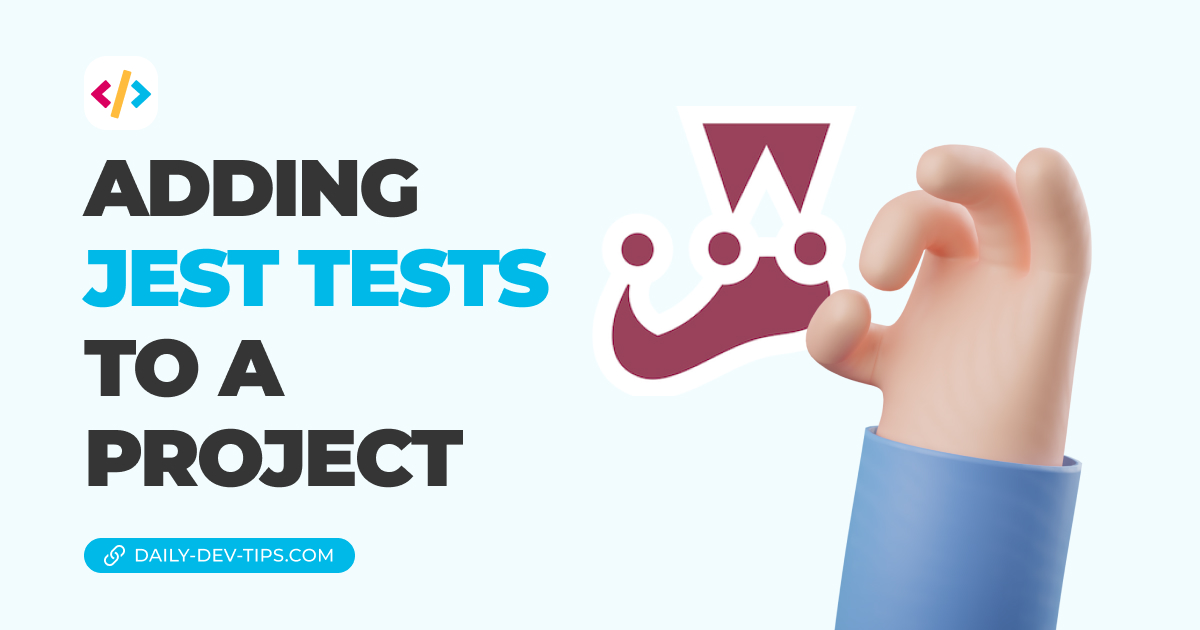 Adding Jest tests to a project