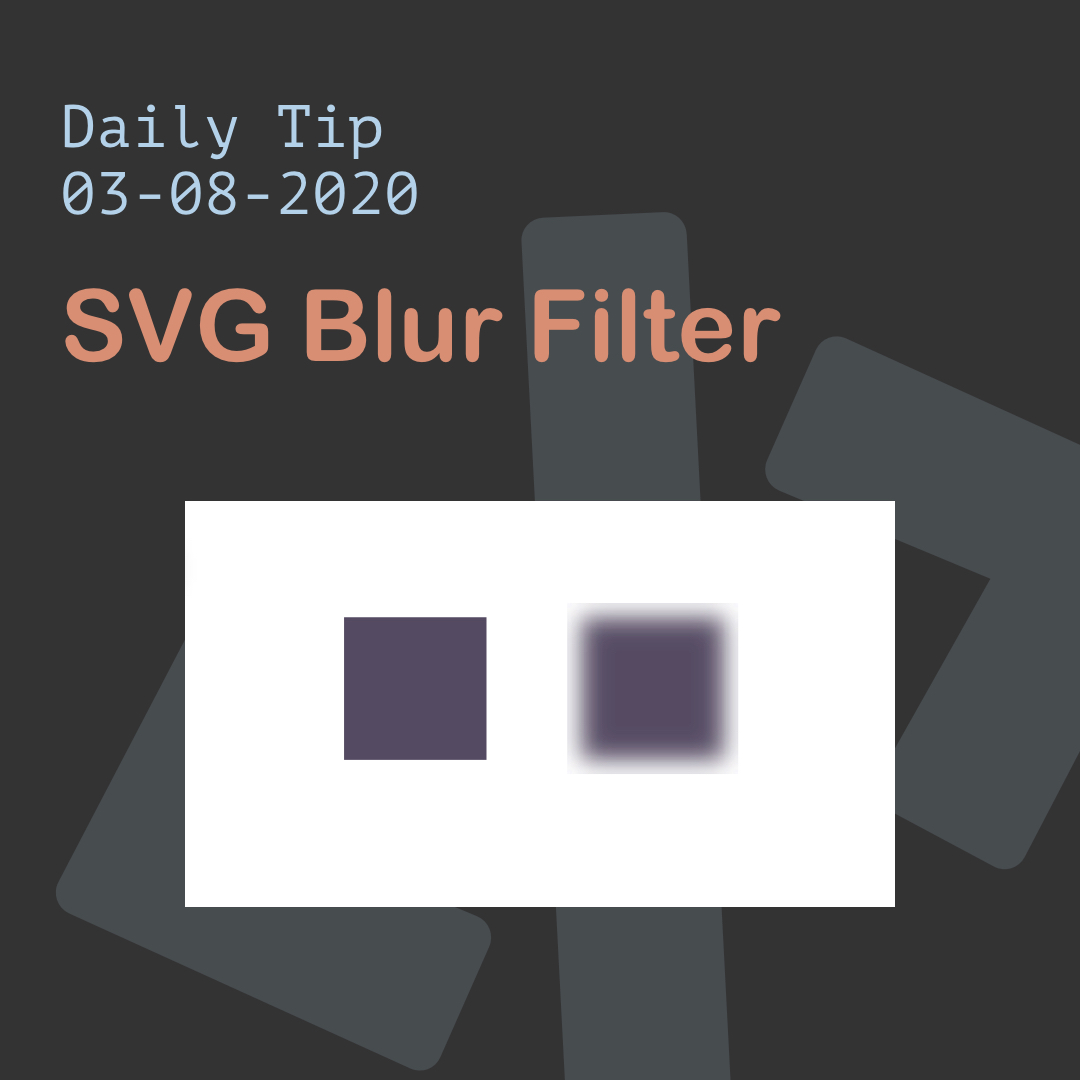 SVG Blur Filter