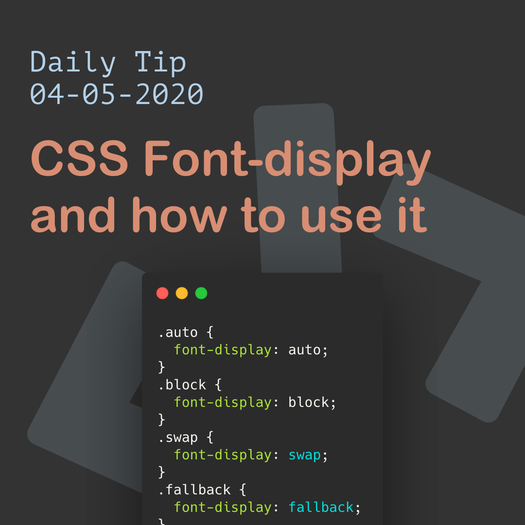 CSS Font-display and how to use it