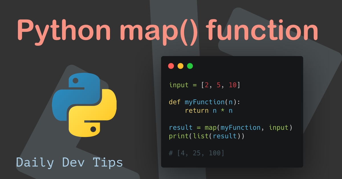 Python Map Function   05 06 2021 