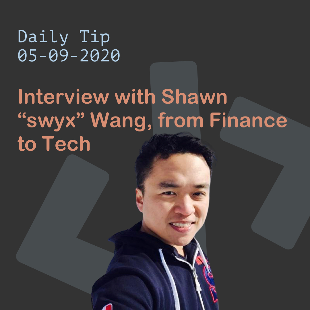 Interview with Shawn swyx Wang, from Finance to Tech
