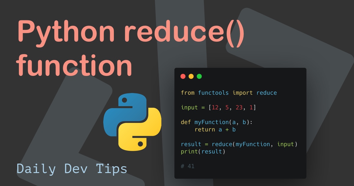 Python reduce() function
