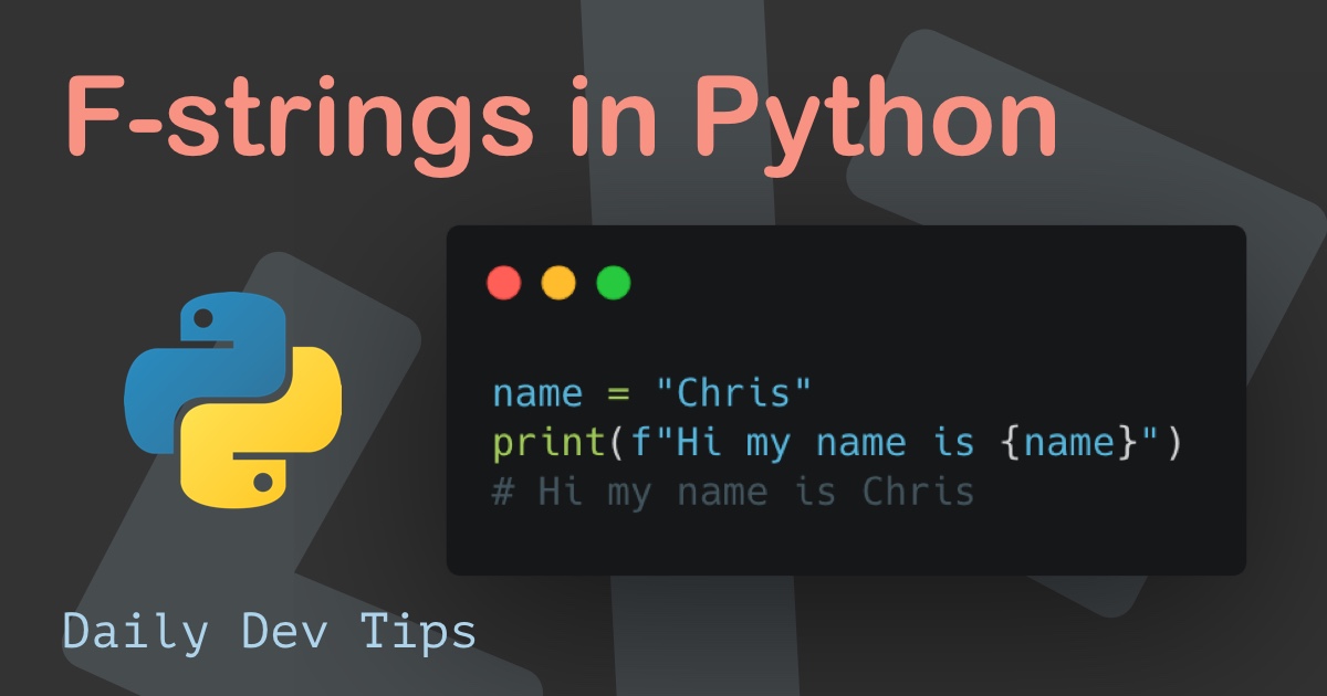 F-strings in Python