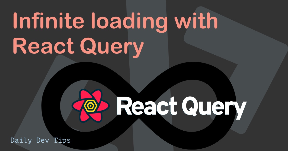 Infinite loading with React Query