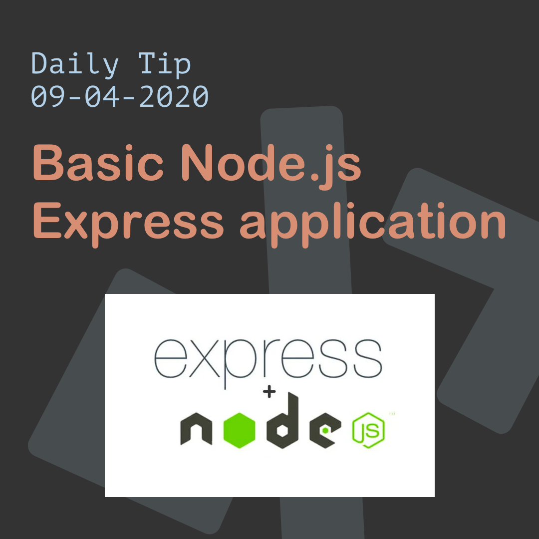 Basic Node.js Express application