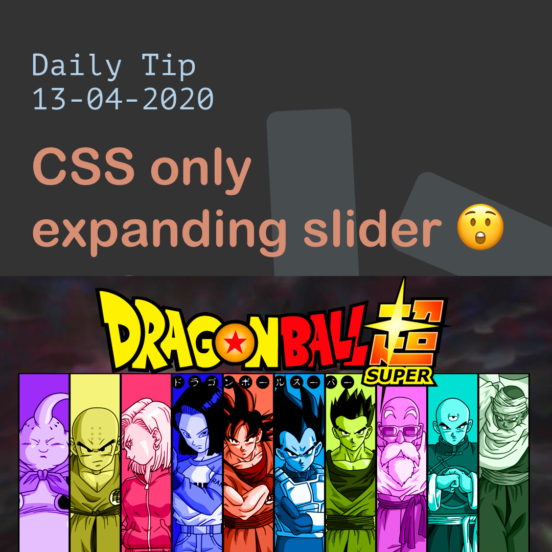 CSS only expanding slider 😲