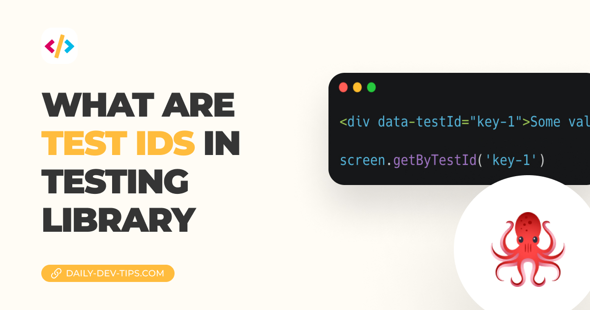 What are test ids in testing library