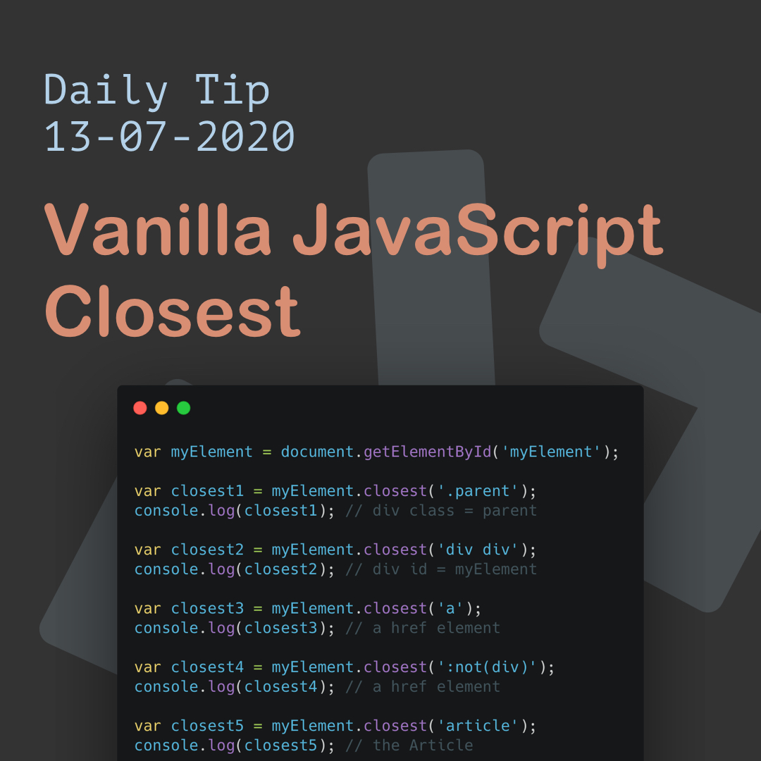 Vanilla JavaScript Closest