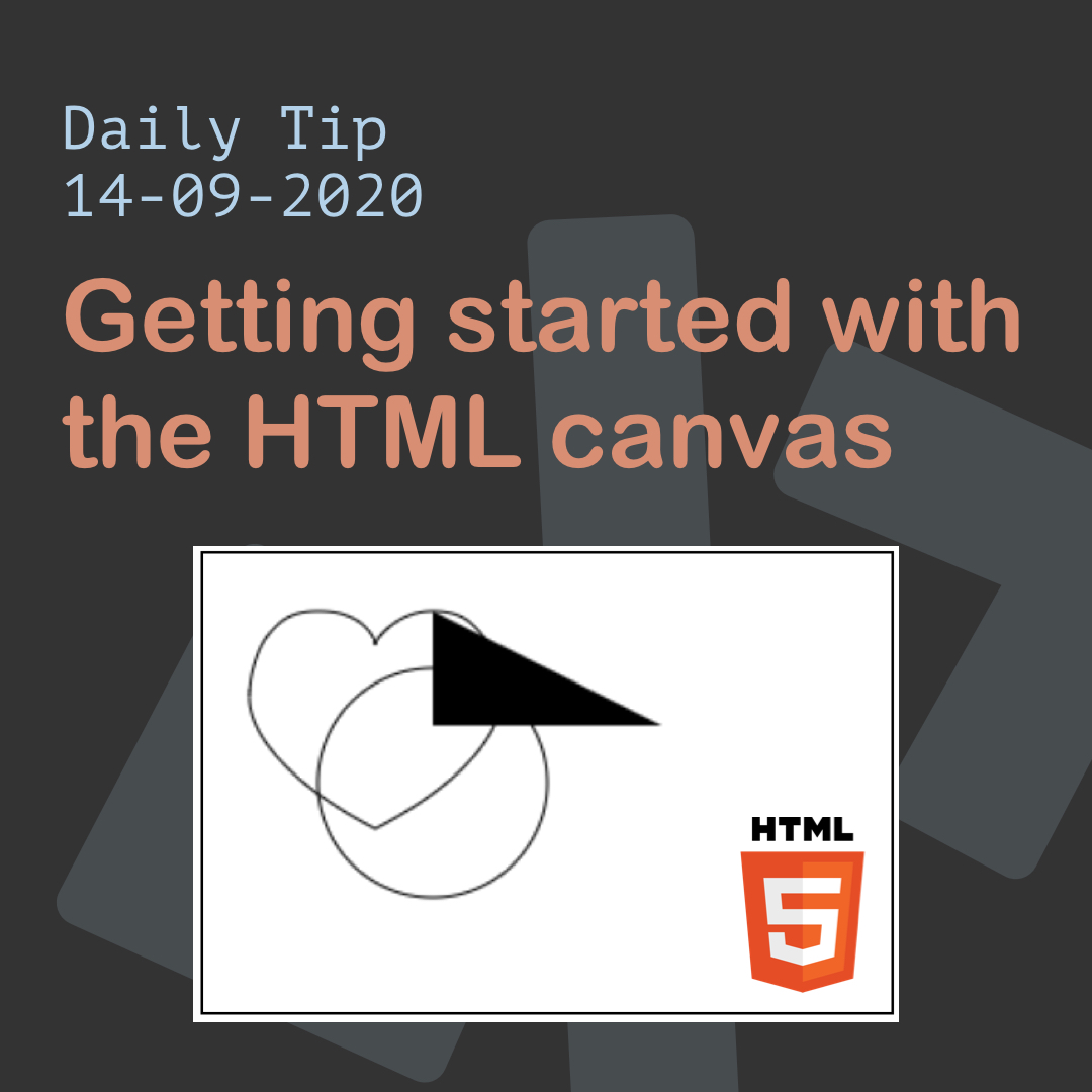 Getting started with the HTML canvas