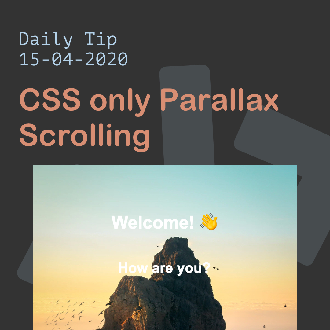 CSS only Parallax Scrolling