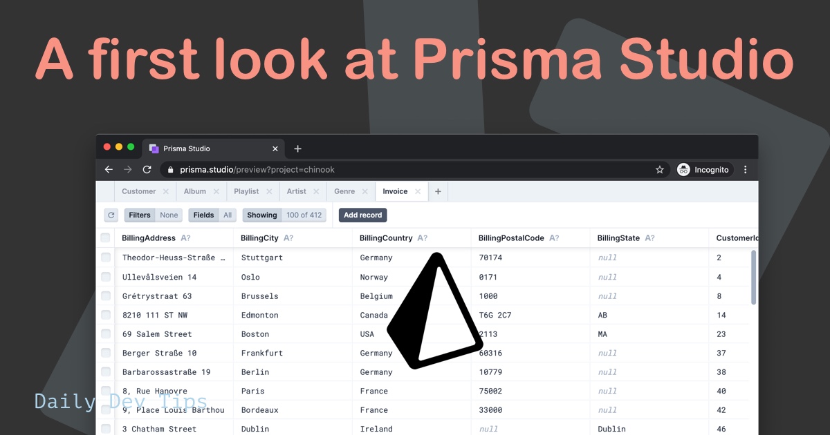 A first look at Prisma Studio