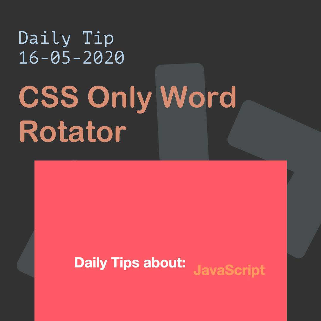 CSS Only Word Rotator