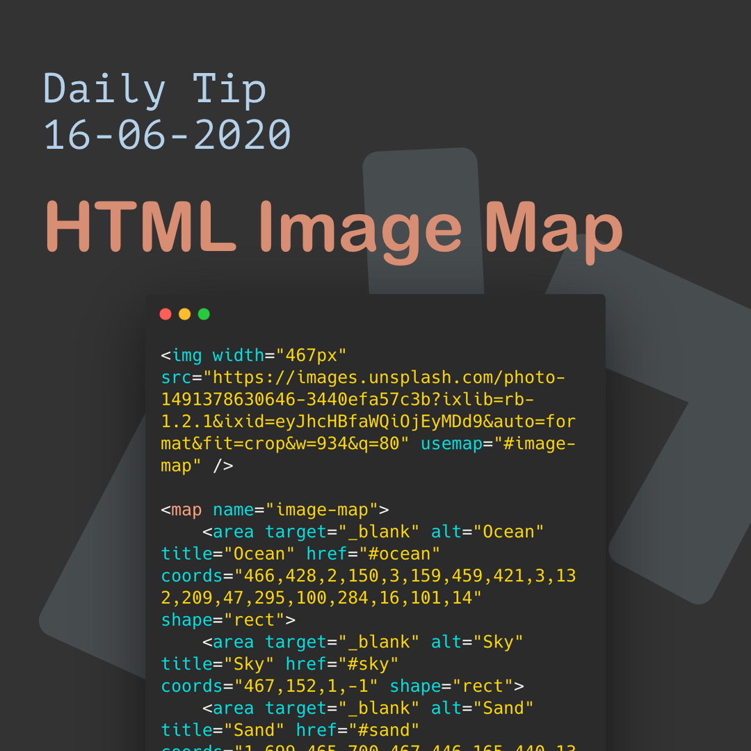 HTML Image Map, a multi click image