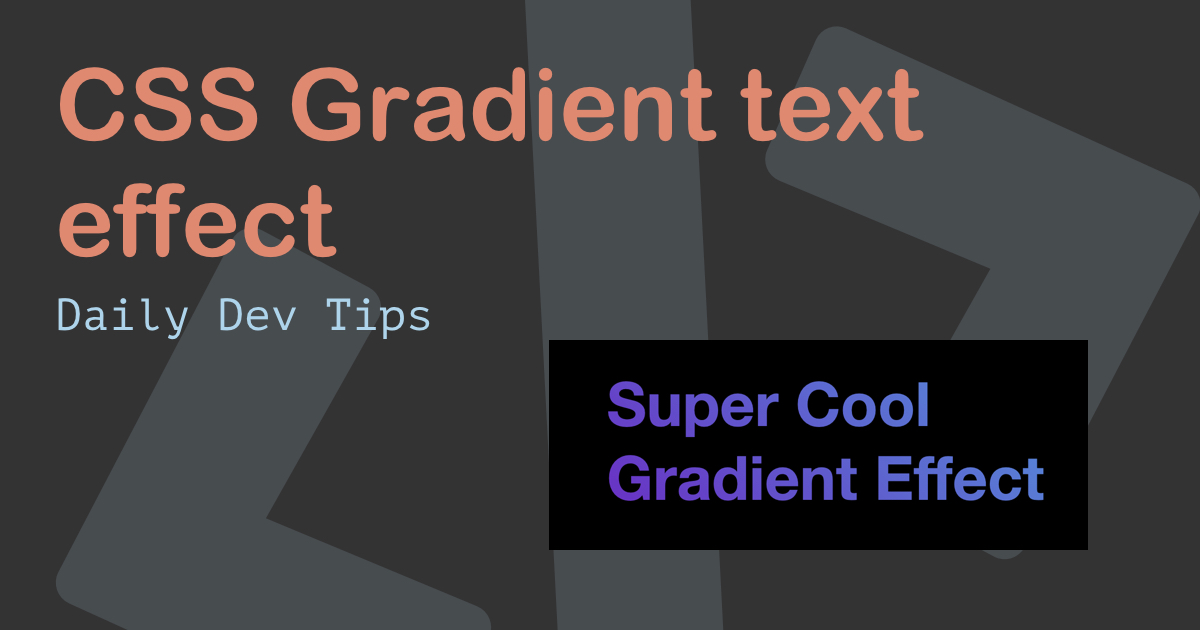CSS Gradient text effect