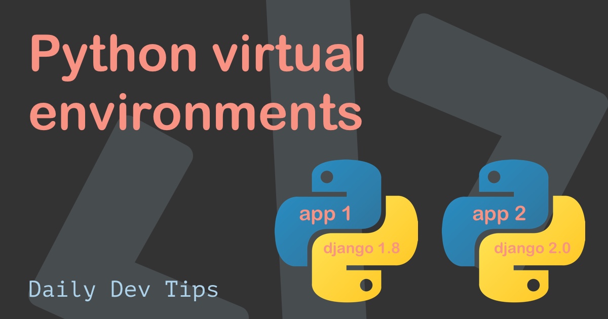 Python virtual environments