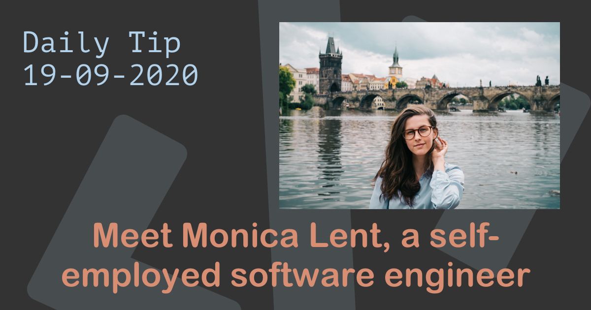 Meet Monica Lent, a self-employed software engineer