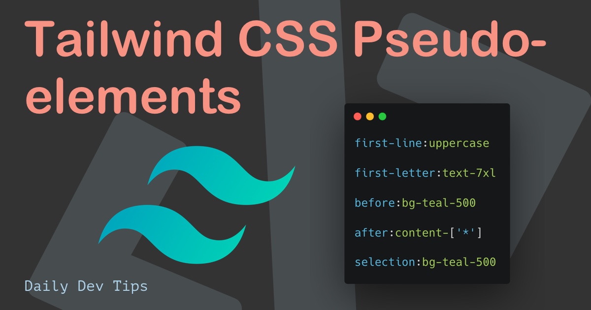 Tailwind CSS Pseudo-elements