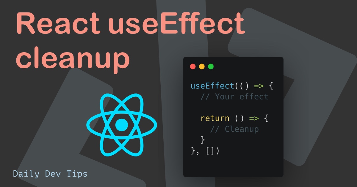React useEffect cleanup