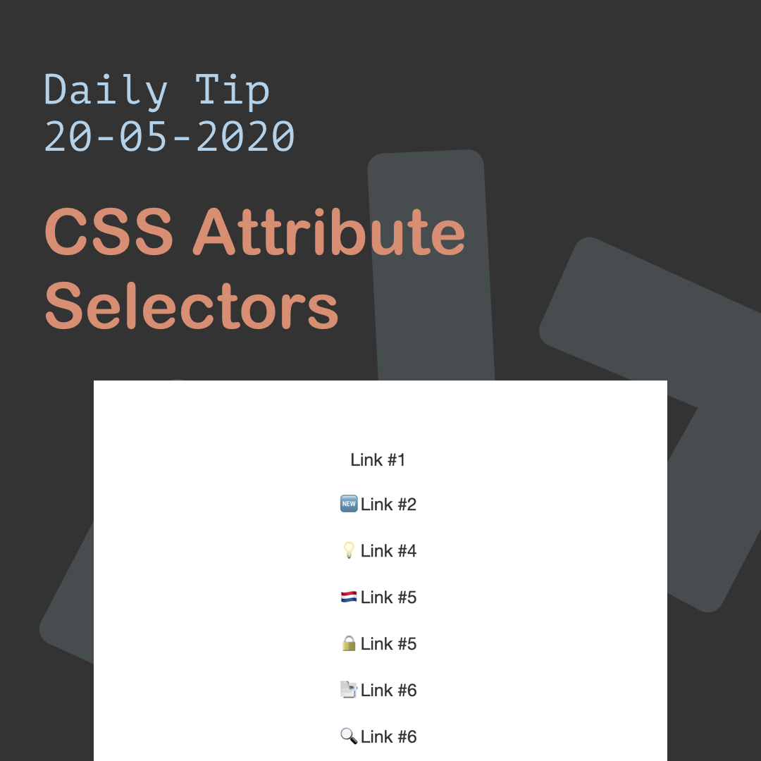 CSS Attribute Selectors