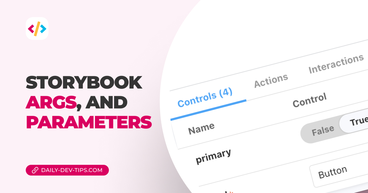 storybook-args-and-parameters