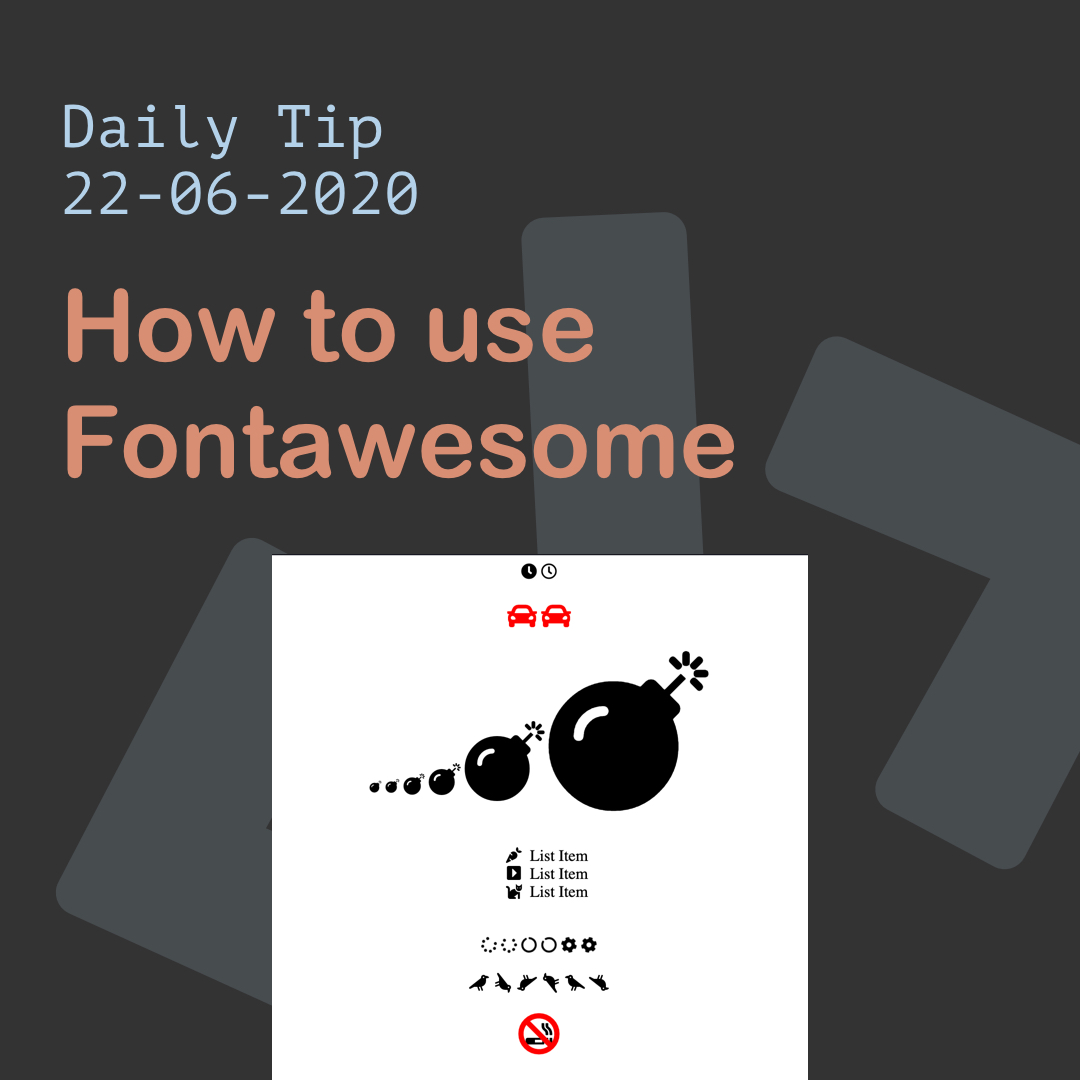 How to use Fontawesome