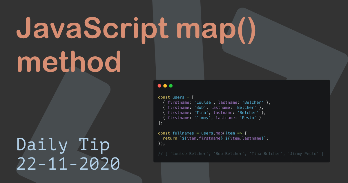 JavaScript map() method