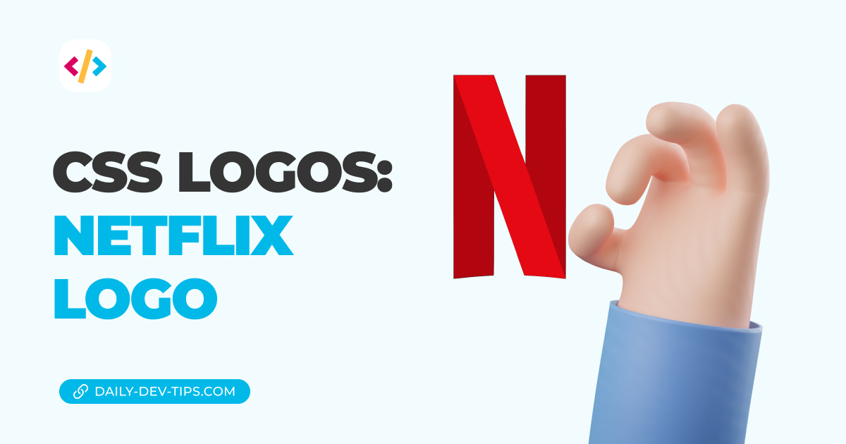 CSS Logos: Netflix logo