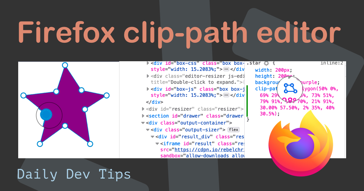 Firefox clip-path editor