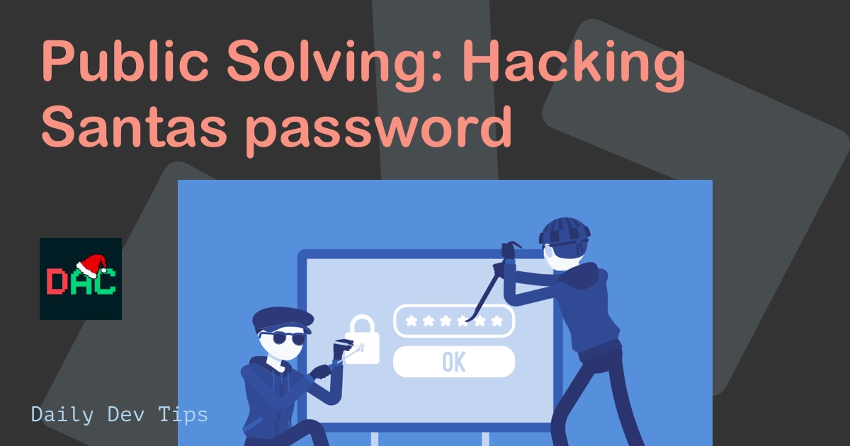 Public Solving: Hacking Santas password