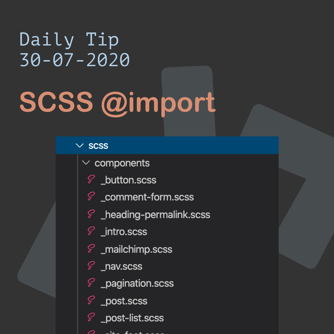 SCSS @import, import sub files in CSS