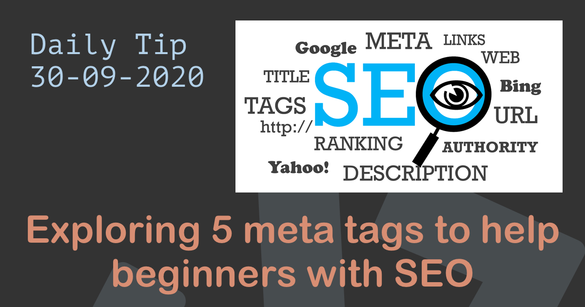 Exploring 5 meta tags to help beginners with SEO