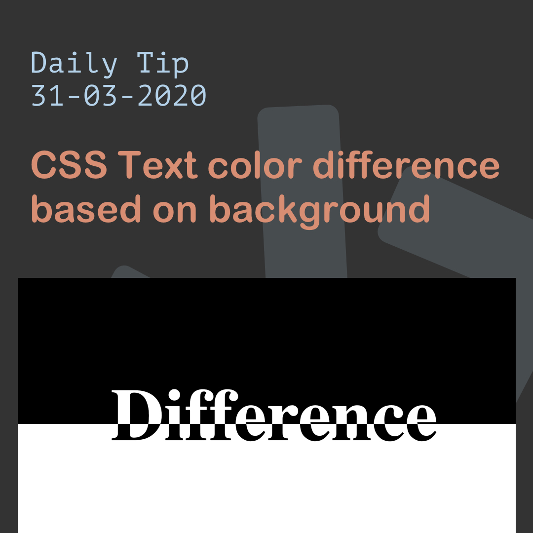CSS Text color difference based on background