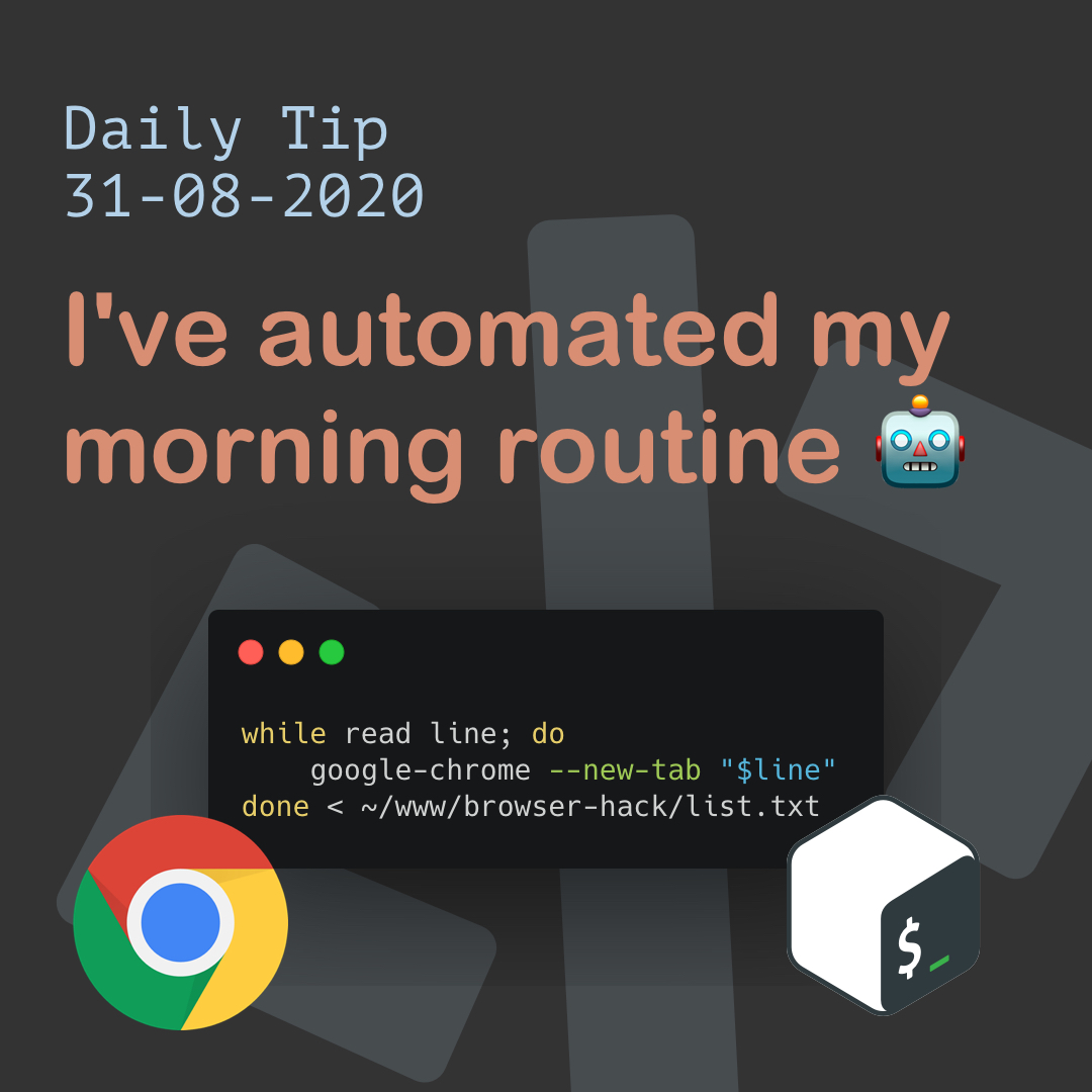 I've automated my morning routine 🤖